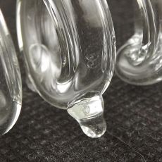 Spiral Sit Down Glass Pipe feet