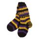 Colourful Woollen Socks - Yellow & Purple