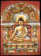 Buddha Bhumisparsa Batik Small - Orange