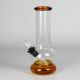 Pluto Miniature Glass Water Pipe - Amber