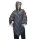Super Soft Tassel Ponchos - Green Rainbow