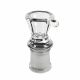 Ice Queen Female Glass Bead Handle Bowl - 18.8mm - Clear