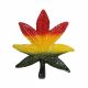 Rasta Leaf Metal Ashtray