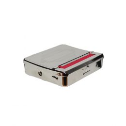 self rolling tobacco tins Cigarette Roller Machine Automatic Box, Polished Silver Rollin – Fumba Store Cigarette Rolling Machine/Tobacco Tin