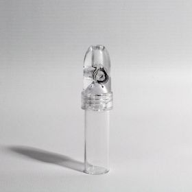 Glass Snuff Bullet - Clear - Large