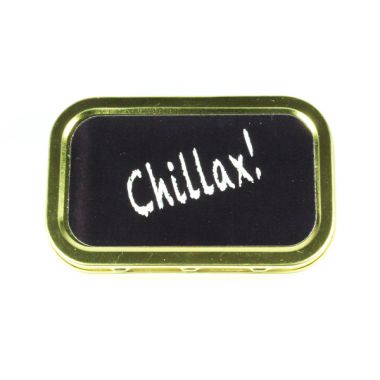 1oz Gold Tobacco Tins - Chillax