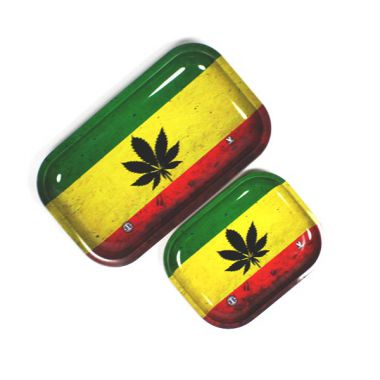 Rasta Leaf Rolling Tray 