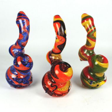 Tabletop Coloured Glass Bubbler 