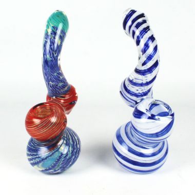 16cm Coloured Glass Table Bubbler