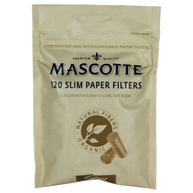 Mascotte Unbleached Organic Slim Filters