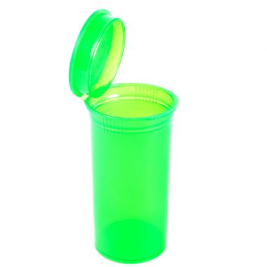 13 Dram Pop Top Vial - Transparent Green - 1 x 13 Dram Vial
