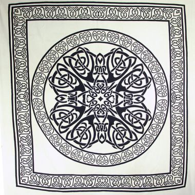 Black & White Celtic Knot Bedspread