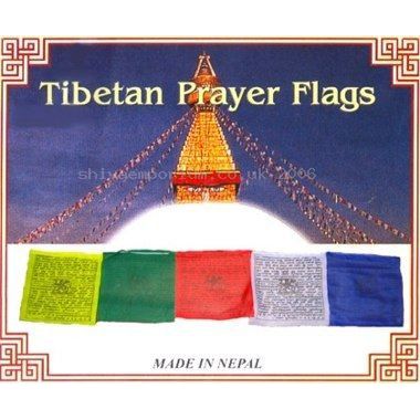 Cotton Tibetan Prayer Flags Single