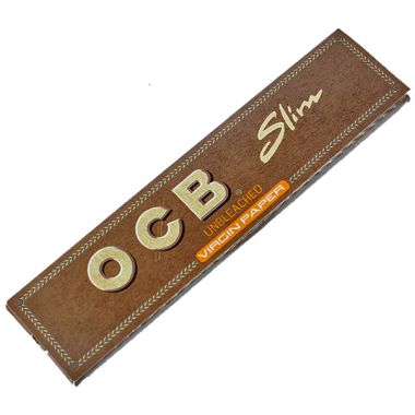 OCB Virgin Unbleached Kingsize Slim Papers