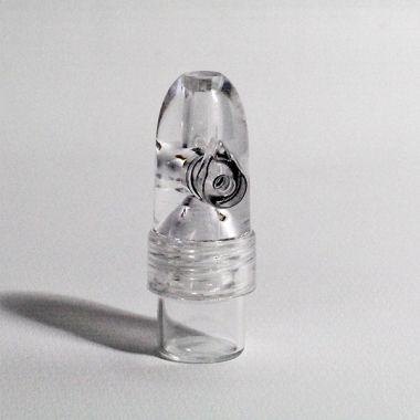 Glass Snuff Bullet - Clear - Small
