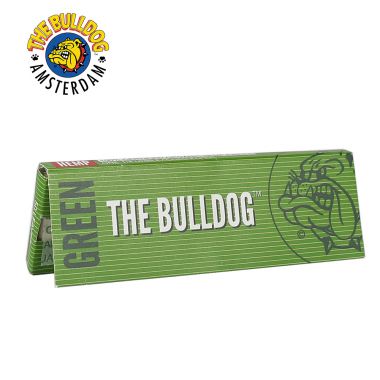 The Bulldog Green 1 1/4 Size Rolling Papers