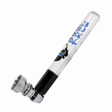 CoolKrew 11cm Glass Pipe with Metal Bowl