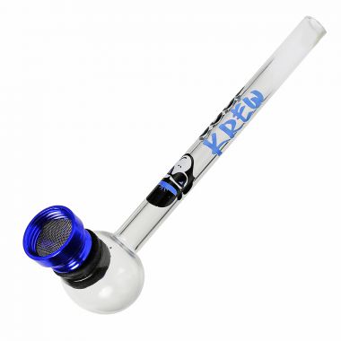 CoolKrew 13cm Glass Pipe with Aluminium Bowl