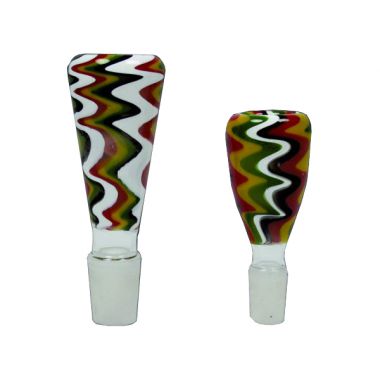 Trippy Zigzag Glass Bong Replacement Bowl