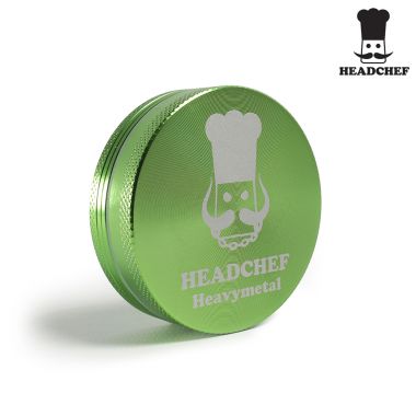 Headchef 'Heavy Metal' 55mm 2-Part Grinder - Green