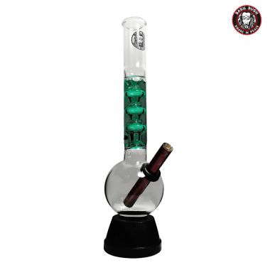 Basil Bush 'Rainbow High' Glass Bong (Large) - Green