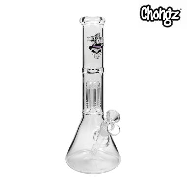 Dr Death by Chongz 30cm 'Rogers and Out' Glass Percolator Bong