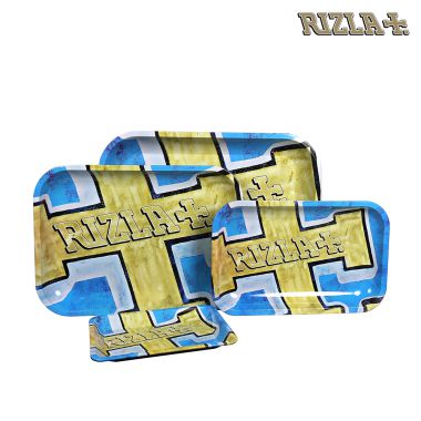 Rizla 'Blue & Gold' Metal Rolling Tray