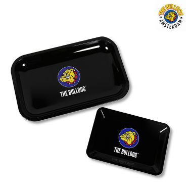 The Bulldog Logo Metal Rolling Tray