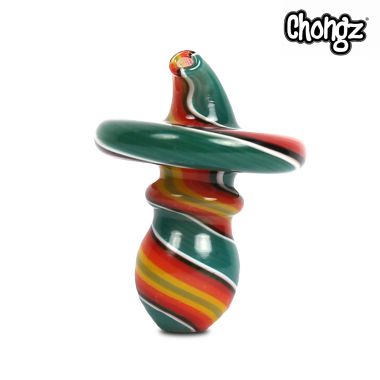 Chongz 'Walk on Water' Turquoise Glass Carb Cap