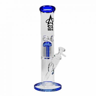 C1 Sci-Fi Trojan Glass Percolator Bong