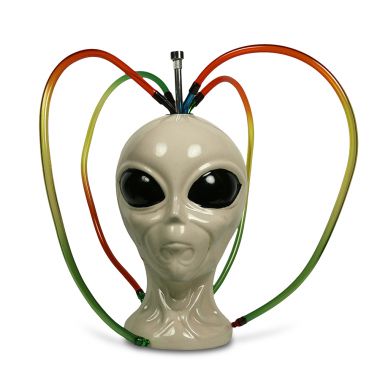 Ceramic 4-Way Alien Bong