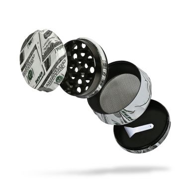 Dollar Bill 4-Part Metal Sifter Grinder