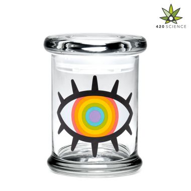 420 Classic Pop Top Jar Woke Rainbow Eye - Medium