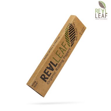 Real Leaf Kingsize Organic Unbleached Rolling Papers + Filter Tips