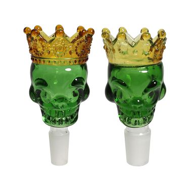 Jaxx USA 'Crown of Creation' Green Glass Bowl