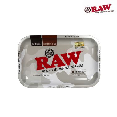 RAW Classic Arctic Camo Metal Rolling Tray (Small)