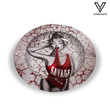 V Syndicate Blazin' Metal Ashtray - Dank Diva