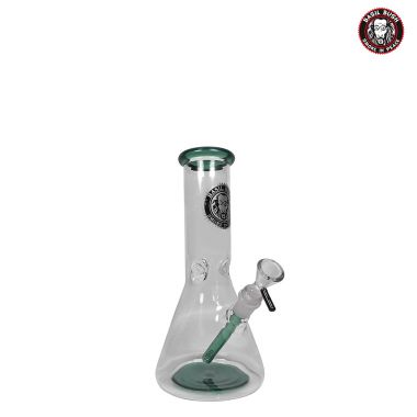 Basil Bush Heavy Duty Glass Ice Bong - Small - Jade