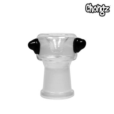 Chongz 'Black Ears' Glass Bowl - 18.8mm - Female