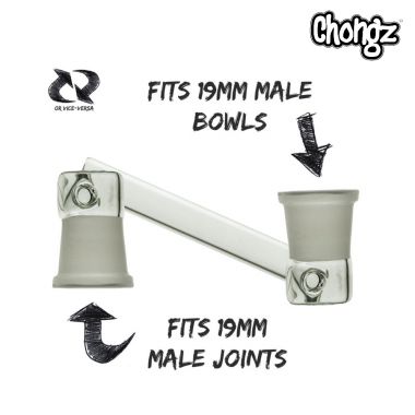 Chongz Glass Straight Adaptor - Female 18.8mm to Female 18.8mm