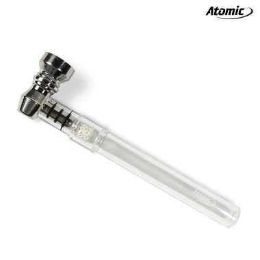 Atomic Volcano Stone Filter Glass Pipe - Clear