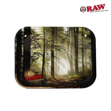 Large RAW Forest Metal Rolling Tray