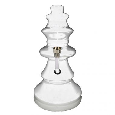 Large Ceramic Chess Piece Bong - White Queen