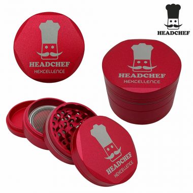 Headchef Hardcore Hexcellence Sifter Grinder - Meltdown Pink
