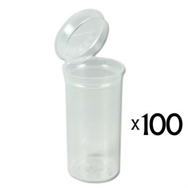 13 Dram Pop Top Vial - Clear - 100 x 13 Dram Vials