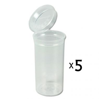 13 Dram Pop Top Vial - Clear - 5 x 13 Dram Vials