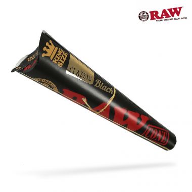 RAW Classic Black King Size Pre-Rolled Cones (3-Pack)