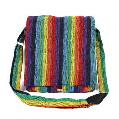 Woven Record Bag - Rainbow