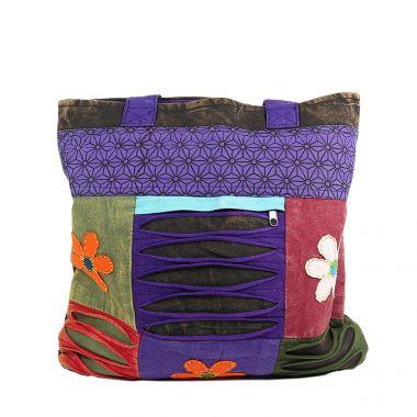 Patchwork Razor Cut Tote Bag