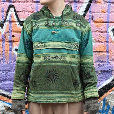 Nepalese Bohemian Shayma Pullover Jacket - Medium